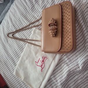 Authentic Christian Louboutin Sweet Charity Small Spike Calp